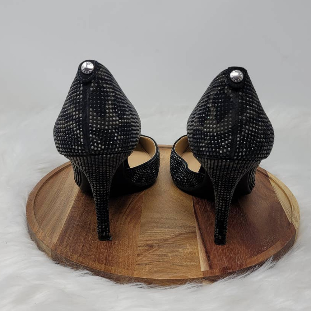 Michael Michael Kors Jamie Black Leaf 4" Pump Women's 10M - Picture 3 of 7
